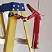 Monkey Klamp Ladder Tool Holder with Interchangeable Hooks | Great for Paint Buckets, Tool Bags, Power Tools | A-Frame Step Ladder Safety Accessories