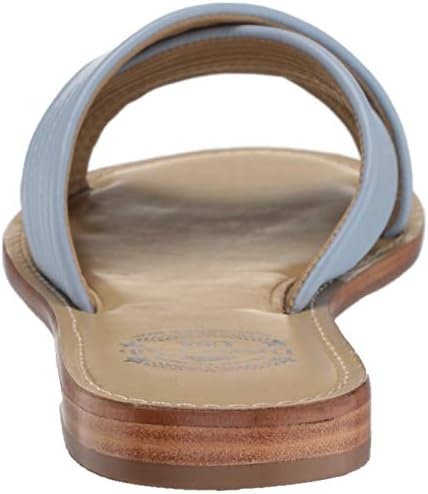 Driver Club USA Womens Leather Made in Brazil Santa Monica Sandal Loafer Flat, Sky Blue Nappa, 7.5 | Image 2