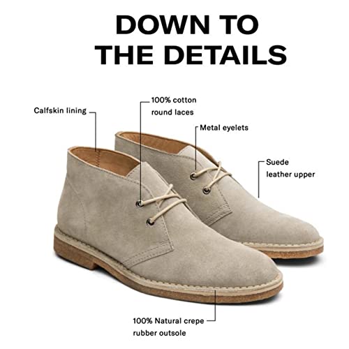 Image of Blake McKay Toby Men's Casual Two Eyelet Desert Chukka Boots Handcrafted with Premium Soft Suede Upper and Durable Rubber Sole.