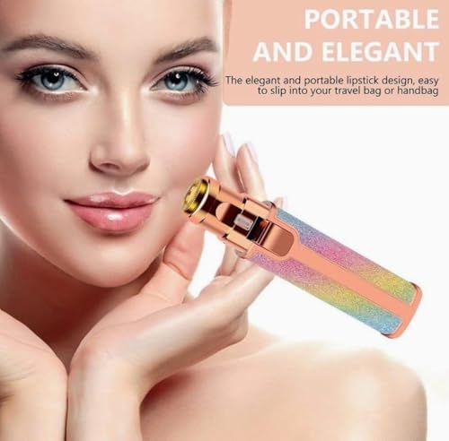 Image of 2 in 1 Rechargeable Eyebrow Trimmer For Women, Epilator for women, Hair Removal Ladies Shaver with LED Light, Mulitcolor
