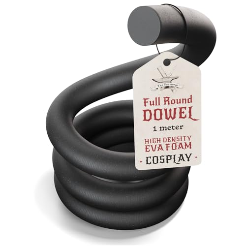 The Foamory Black EVA Foam Dowel - Full Round 20mm x 1M Length Craft Stick by The Foamory - Used condition - US$12.89
