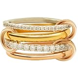 Bopiu Bow Ring for Women,Cute Ribbon Bowknot Ring Adjustable Bow Jewelry Gift for Her (Gold)