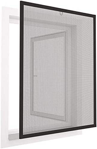 Mosquito NET Window Fly Screen - Pack of 1 | Fine Mesh Foldable Net for Windows, Glass, Screens, Doors | Cut to Any Size Protection from Insects, Flies, Spiders & Outdoors Pests | Adhesive Bug Net