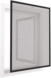 Mosquito NET Window Fly Screen - Pack of 1 | Fine Mesh Foldable Net for Windows, Glass, Screens, Doors | Cut to Any Size Protection from Insects, Flies, Spiders & Outdoors Pests | Adhesive Bug Net