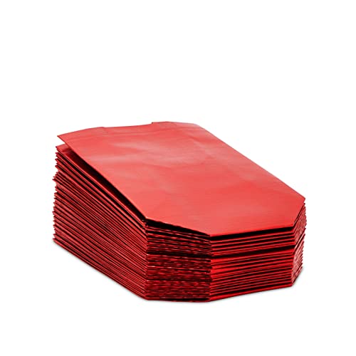 Non Woven Reusable Tote Bags, Metallic Red Gift Bags With Handles (10X8 In, 20 Pack) #TOP3