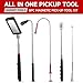 Telescoping Magnetic Pickup Tool Set, Inspection Mirrors and Four Claw Grabber Tool, Flexible LED Flashlight, Magnet Stick, Cool Gadgets for Men, Gifts for Dad, Husband