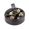 Retro Single Control Switch, Mounted Wall Light Switch, Round Old-Fashioned Flat Toggle Switch for Home Office Hotel(2.13 * 1.02)