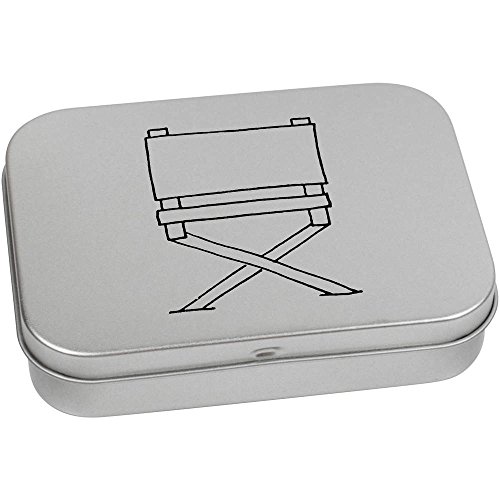 Azeeda 110mm 'Director's Chair' Metal Hinged Tin/Storage Box (TT00008938)
