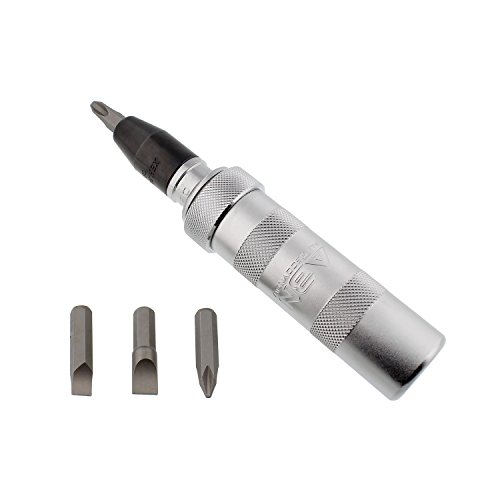 ABN Manual Impact Driver Set - 1/2in Reversible Hand Held Impact Screwdriver and Impact Screwdriver Bits