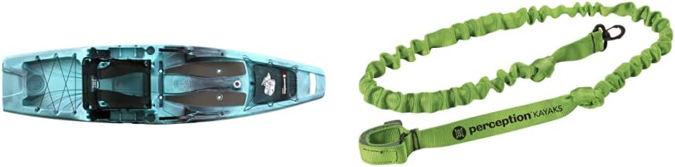 Perception Outlaw 11.5 | Sit on Top Fishing Kayak | Fold Away Lawn Chair Seat | 4 Rod Holders | Integrated Tackle Trays | 11' 6"