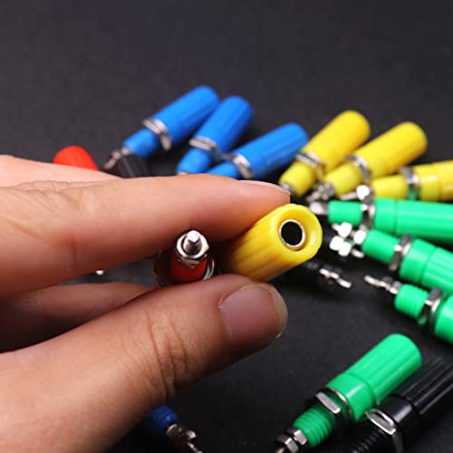 Atoplee Banana Binding Post 20pcs M3 4mm Amplifier Terminal Binding Post Banana Jack Panel Mount Connector - Thumbnail 5