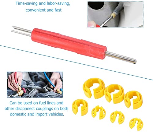 Cuidysdp Fuel Line Disconnect Removal Tool Set, 1/4 5/16 3/8 1/2 5/8 3/4 7/8 Inch Master Quick Disconnect Tool Kit For Automotive Ac Fuel Line And Transmission Oil Cooler Line #TOP2