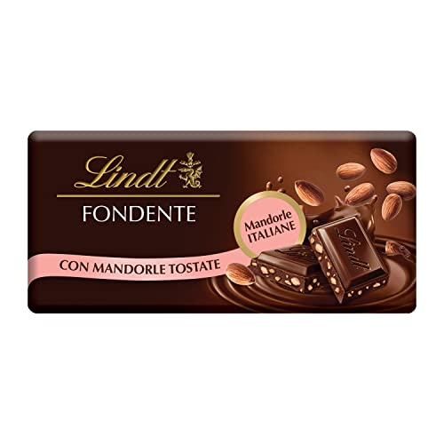 Lindt Tavoletta Classica Cioccolato Fondente Con Mandorle, Formato 100G