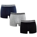 Generic Kappa Herren Boxershorts Schwarz Navy Grau 3er Pack 302GS10 (as3, Alpha, xx_l, Regular, Regular, Mix1, 2XL)