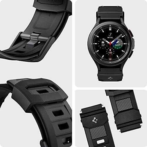Spigen Rugged Band Replacement Watch Strap Compatible with Samsung Galaxy Watch 5 / Galaxy Watch 5 Pro/Galaxy Watch 4 / Galaxy Watch 4 Classic and all 20mm Width Watches - Matte Black