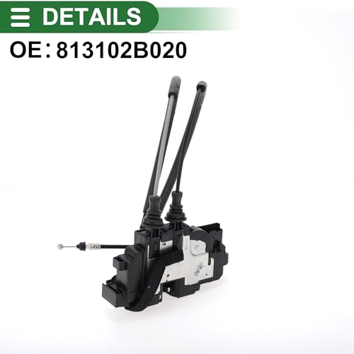 Motoforti Front Left Driver Side Power Door Lock Actuator Motor Door Latch Actuator Assembly for Hyundai Santa Fe 2007-2009 with Cable No.813102B020 by Motoforti - Image 3