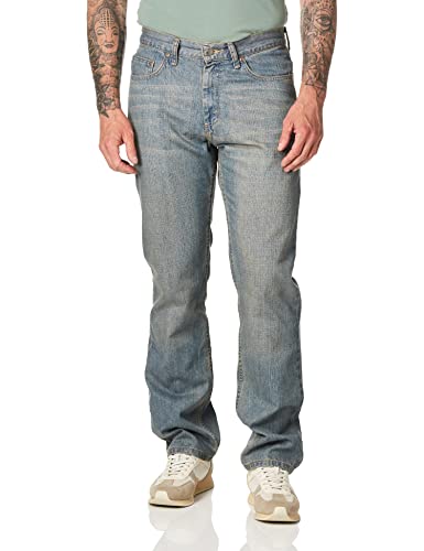 Lee Men's Premium Select Relaxed Fit Straight Leg Jean, Faded Light, 42W x 34L