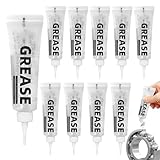 Wheel Bearing Grease - 10-Piece Transparent Lubricant Set, Car Grease with Smooth Consistency, Automotive Maintenance Supply for Brake Systems, Garage Equipment, Chains, Trailer Bearings, and Gears