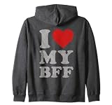 J'aime ma meilleure amie BFF Sweat à Capuche