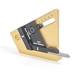 HALFSET PRO Precision Center Gauge – Instantly Find Exact Half Thickness of Wood Stock, Set Table Saw Blade, Dado & Router Bit Height Accurately – No Math, No Measuring Woodworking Tool