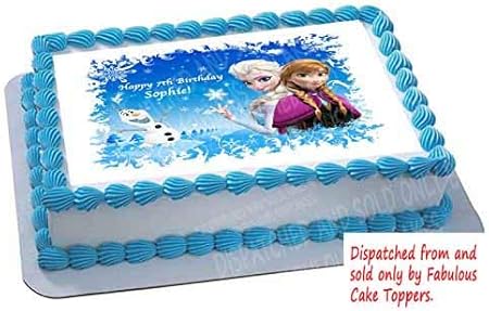 Personalized Cake Topper Icing Sugar Paper Image K12 Amazon Co Uk Grocery