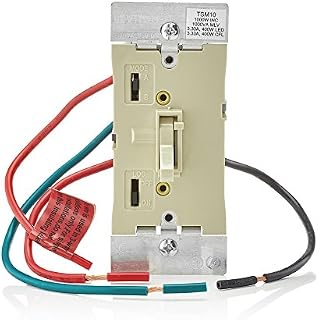 Leviton TSM10-1LI Toggle Slide Universal Dimmer, 400-Watt Dimmable LED and CFL, 1000-Watt Incandescent