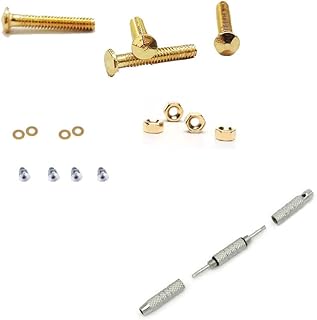 Rimless Glasses Diamond Head Gold Screw Washer Nut Cap and Screwdriver for Eyeglass Accessories