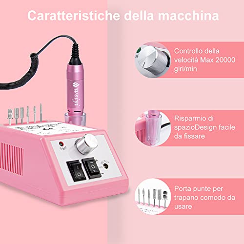 20000Giri Fresa per unghie la rettificatrice