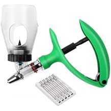 5ml Veterinary Automatic Continuous Syringe, Fixed Dose Continuous Dispenser Precision Syringe Pump Adjustable 0.1ml to 5ml, for Pig Bull Farm Ranch Various Colors Available