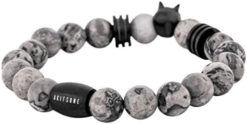 Bracelet Obsidienne Noire Perles 8 Mm – Protection & Sérénité – Réglable Homme Femme – Cadeau Saint-Valentin
