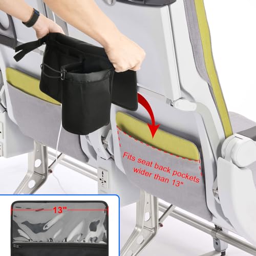 Cosmos Airplane Seatback Organizer Flight Travel Essentials Seat Back Storage Bag Airline Seat Hanging Pockets For Tablet thumb #2