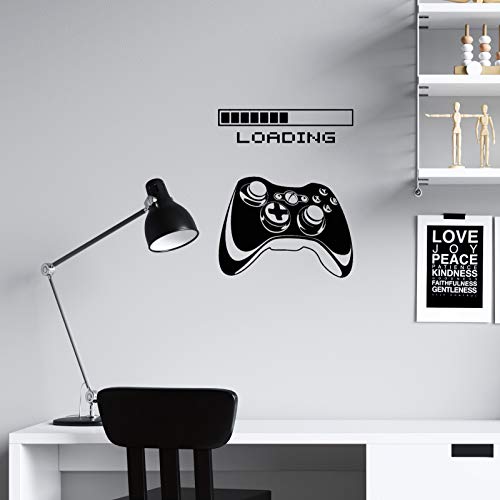 Nacnic Nordic Style Wall Decals. Loading Screen with Playstation Controller Sticker. Black Wall Decoration with Much Variety to Choose from, Perfect for Kid's Rooms, Living Rooms, Shops, Offices. - Image 2