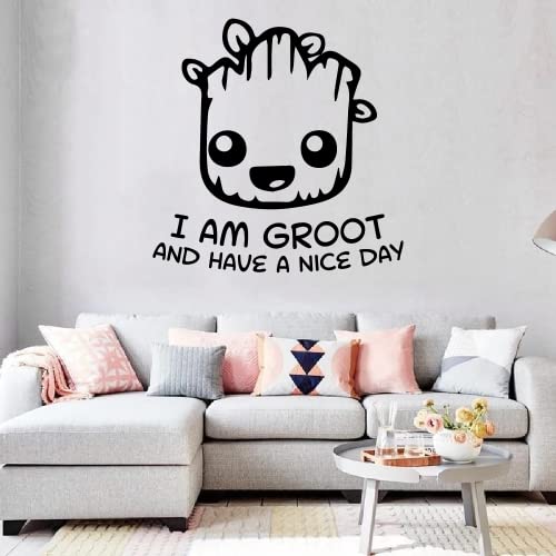 Vinilo decorativo pared cara de bebé 18x20 pulg