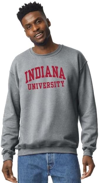 Barnesmith Crewneck Adult Unisex Sweatshirt for College, Classic Design, Charcoal Grey - Image 2