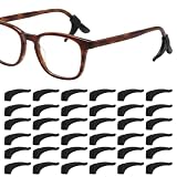 Daleweo 18 Pares Patillas Gafas Silicona, Sujeta Gafas Antideslizante, Tope Gafa Silicona Retenedor Gafa, Suaves y Cómodas, Elásticas, Ideal para el Trabajo, Clases, Exteriores