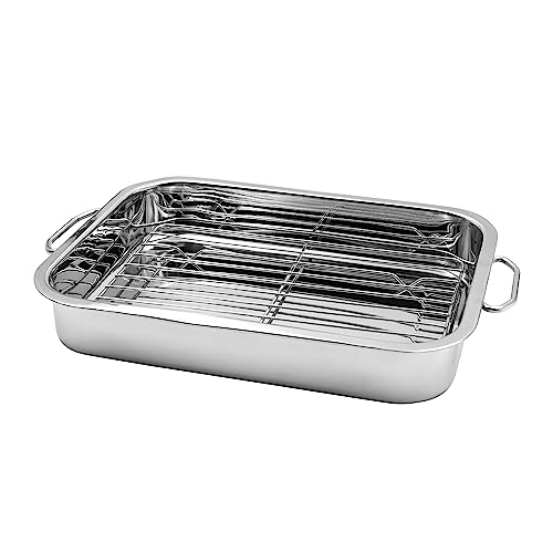 Blackmoor Non Stick Roasting Tin with Removable Rack/Christmas Dinner Essential - Turkey, Roast Potatoes and Other Veg/Easy to Clean