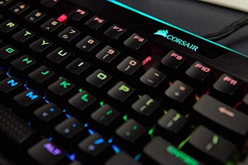 Corsair K95 Platinum RGB Mechanical Gaming Keyboard (Cherry MX Brown Switches, Per Key Multicolour RGB Backlighting, Dual-Sided Soft Touch Wrist Rest, UK Layout) - Black