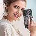 Dumkery Cute Case Compatible with Samsung Galaxy A15 5G Case, Rose Galaxy A15 4G Aesthetic Black Line Art Floral Pattern Print, PC and TPU Heavy Duty Protection Shockproof Cases Cover for Girls Women