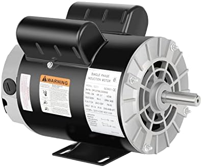 3.7 HP Air Compressor Motor 56 Frame Single Phase 3450RPM 230V ODP