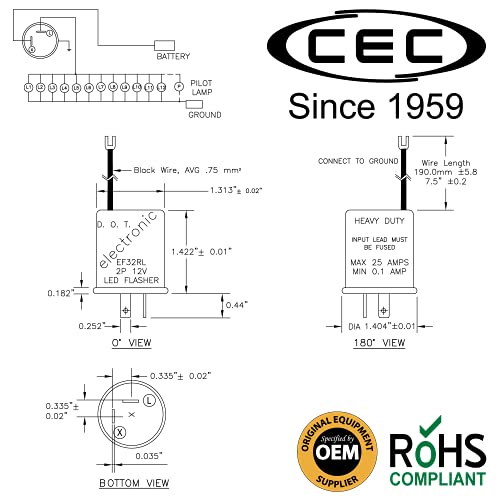 Cec Industries Ef32Rl Flasher #TOP1