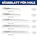 WORKPRO Sägeblatt Set für Holz & Metall & Kunststoff 32-teilige Säbelsägeblätter mit Handtasche (32 Stück) Kompatibel mit gängigen Sägen