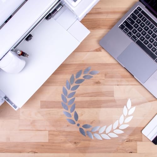 Siser Rolo HTV Metálico Easy Puff 30 pés (Prata) – Vinil de Transferência de Calor Puffy – Compatíve