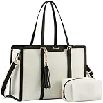 LOVEVOOK Laptop Bag for Women 15.6 inch Laptop Tote Bag with Clutch Purse