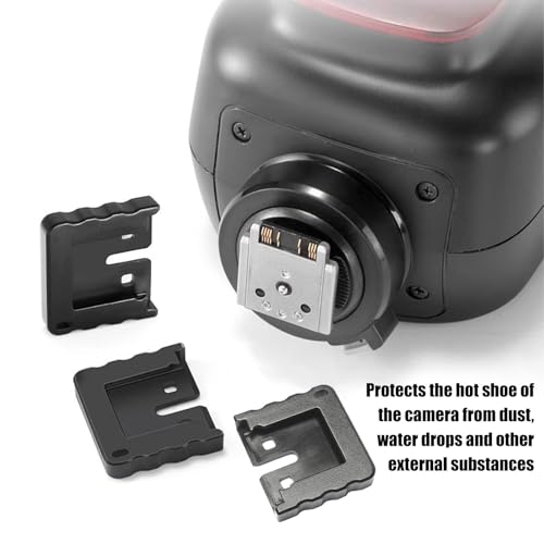 3 Stück Blitzschuh Abdeckungen, Cerioll Flash Connector Protect Cap Kompatibel Sony HVL-RL1/ HVL-F60RM C/HVL-F45RM/ HVL-F43M/ HVL-F60M, MultiInterface Shoe Adapter für Videoleuchten
