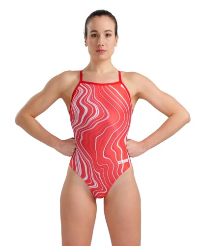Traje de baño de una sola pieza Arena Marbled niñas ajuste cómodo