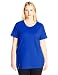 Just My Size Women's Plus-Size Short Sleeve Crew Neck Tee (3X, Blue Blaze)
