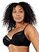 PARFAIT Shea P6062 Women's Full Bust Mesh Plunge Unlined Wired Bra-Black-34DD
