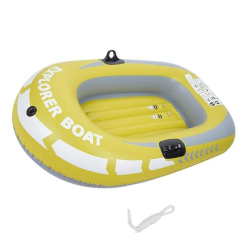 Dingy Boats|Bateau Gonflable Ensemble de Bateaux gonflables Bateaux à rames épaissis pour Enfants Jaune Une Personne