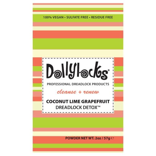 Dollylocks Professional Hair Detox | Removes Residue Build-up | Deep Clean All Hair Types | Dreadlocks, Locs, Extensions, Braids | Coconut Lime