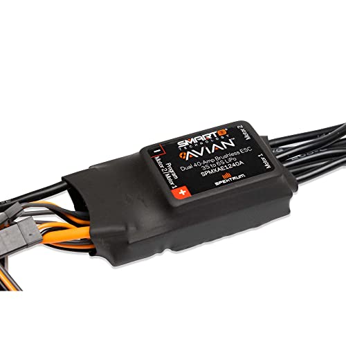 Spektrum Avian Dual 40A Brushless Smart ESC 3-6S, SPMXAE1240A by Spektrum - Used condition - US$43.30
